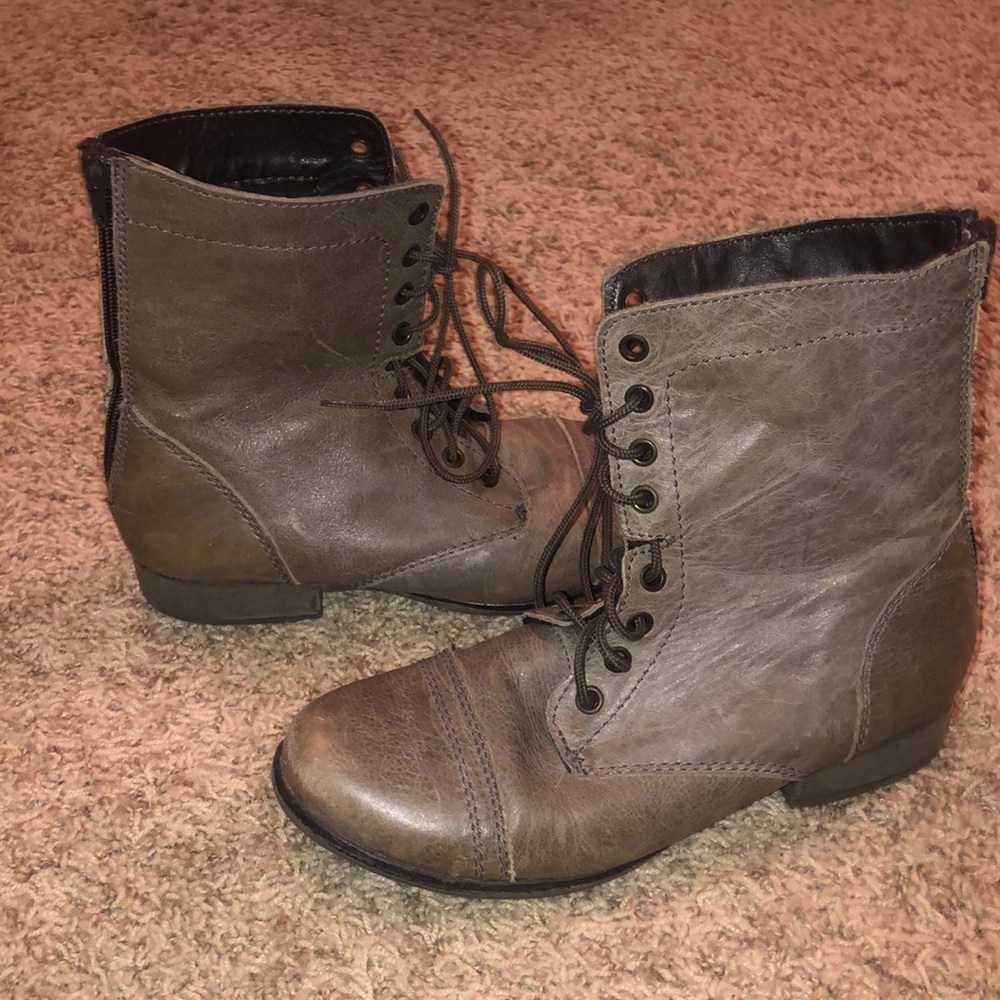 Mauve Combat boots